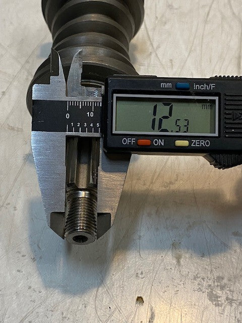 Worm Gear Shaft 17601279 | EN180481 | 8-1/4" Long 13mm Thread 6-Spline 57mm OD