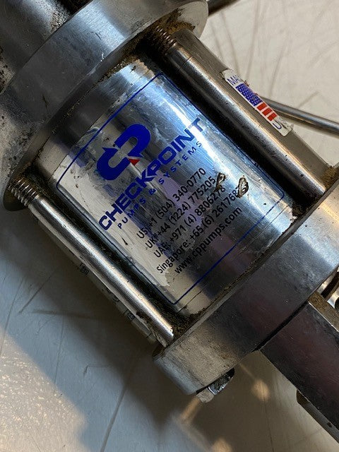 Checkpoint Pneumatic Chemical Injection Pump 13mm Thread 10-1/2" Long 44mm Shaft