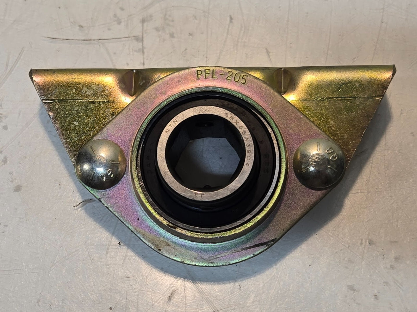 NTN Mounted Ball Bearing SBX05A39C4 J3 | PFL-205 Mount | 22.9mm Hex Bore