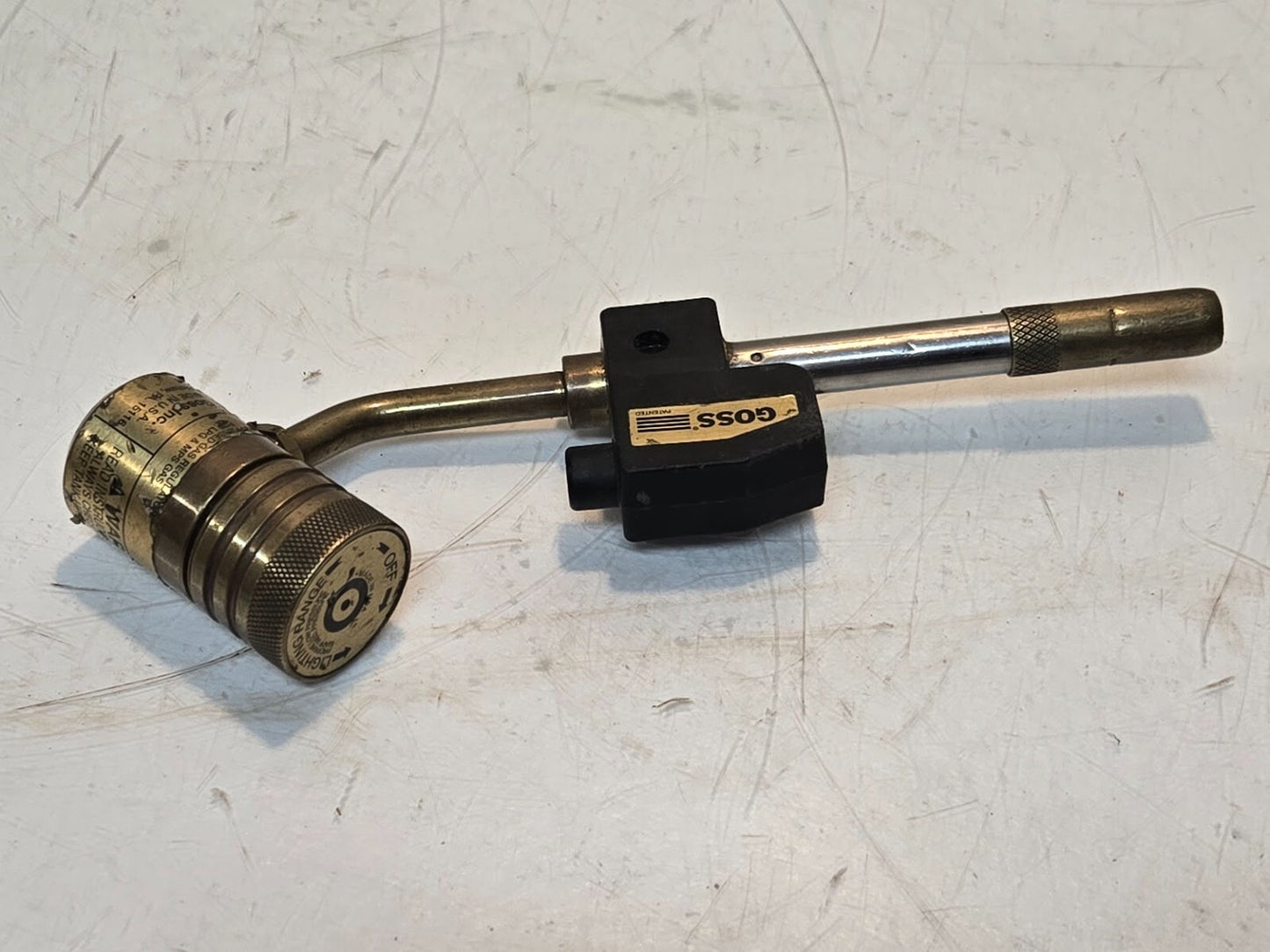 Goss GP 360L 3 07 Propane Hand Torch | Compressed Gas Regulator for LPG & MPS