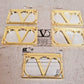 5 Quantity of Valentino Compact Gold Mirrors LD1112 (5Qty)