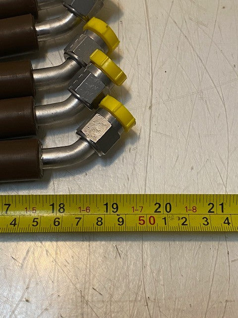 6 Quantity of Parker Stratoflex 124-6J Hydraulic Hose Assemblies (6 Quantity)