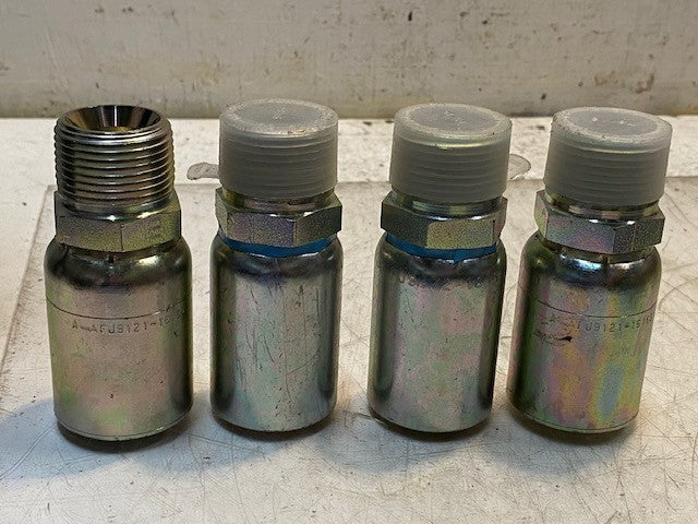 4 Quantity of Aeroquip A-AFJ9121-1616S Hose Adapters (4 Quantity)