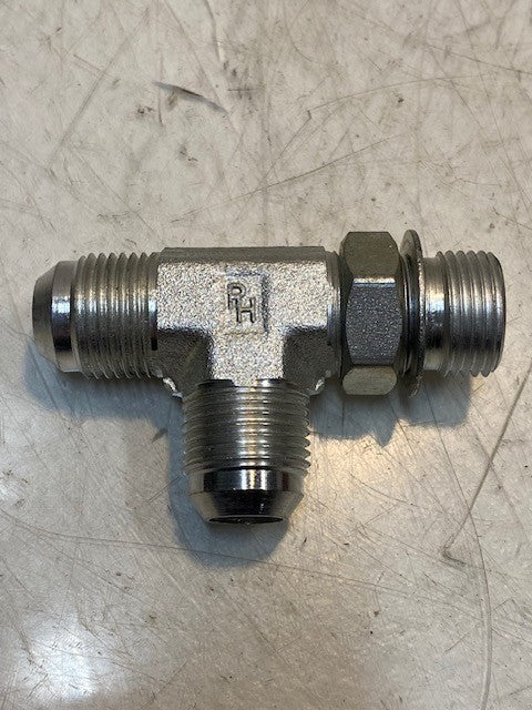 Parker 429335 Hydraulic Tee Adapter Fitting 22mm Thread 12mm ID