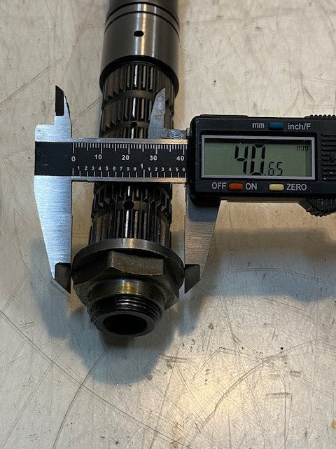 Manual Transmission Countershaft Layshaft 12" Long 53mm 15-Teeth 39mm End