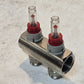 ICMA 2 Circuit Manifold with Flowmeters | ICMA-Italy | 1" Manifold | 3/4" Inlets