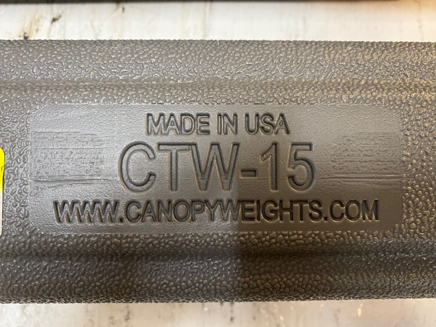 2 US Weight The Ingot Canopy Weight Gray Large CTW-15 (2 qty)