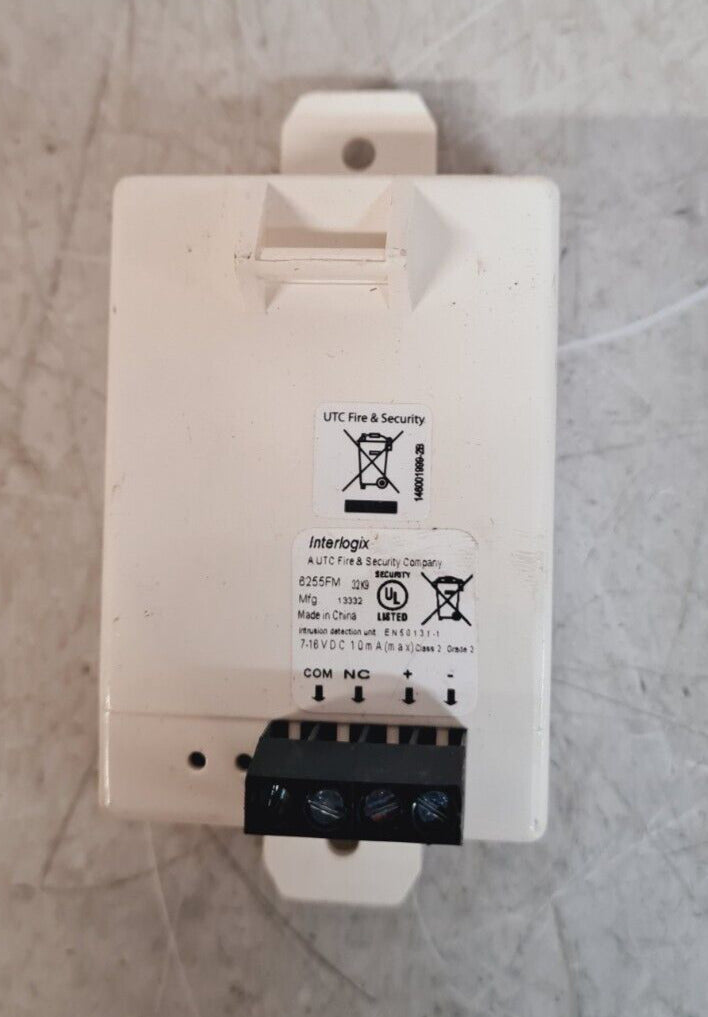 Interlogix Motion Sensor 6255FM | Mfg 13332 | 7-16VDC | 10mA (Max)