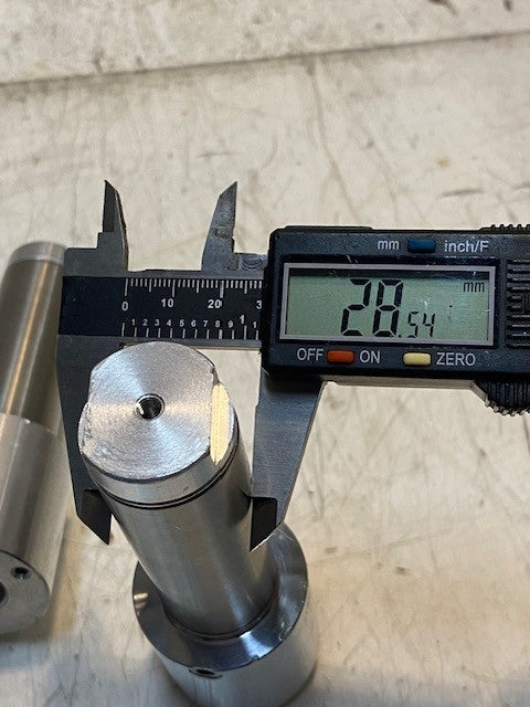 3 Quantity of Universal Stub Shafts 5" Long 43mm OD 29mm Shaft 22mm End (3 Qty)