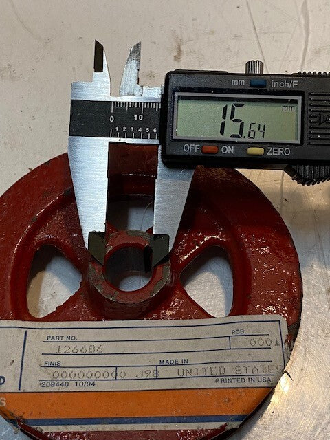 New Holland Red Pulley 126686 | 114mm OD 16mm Bore 18mm Thick