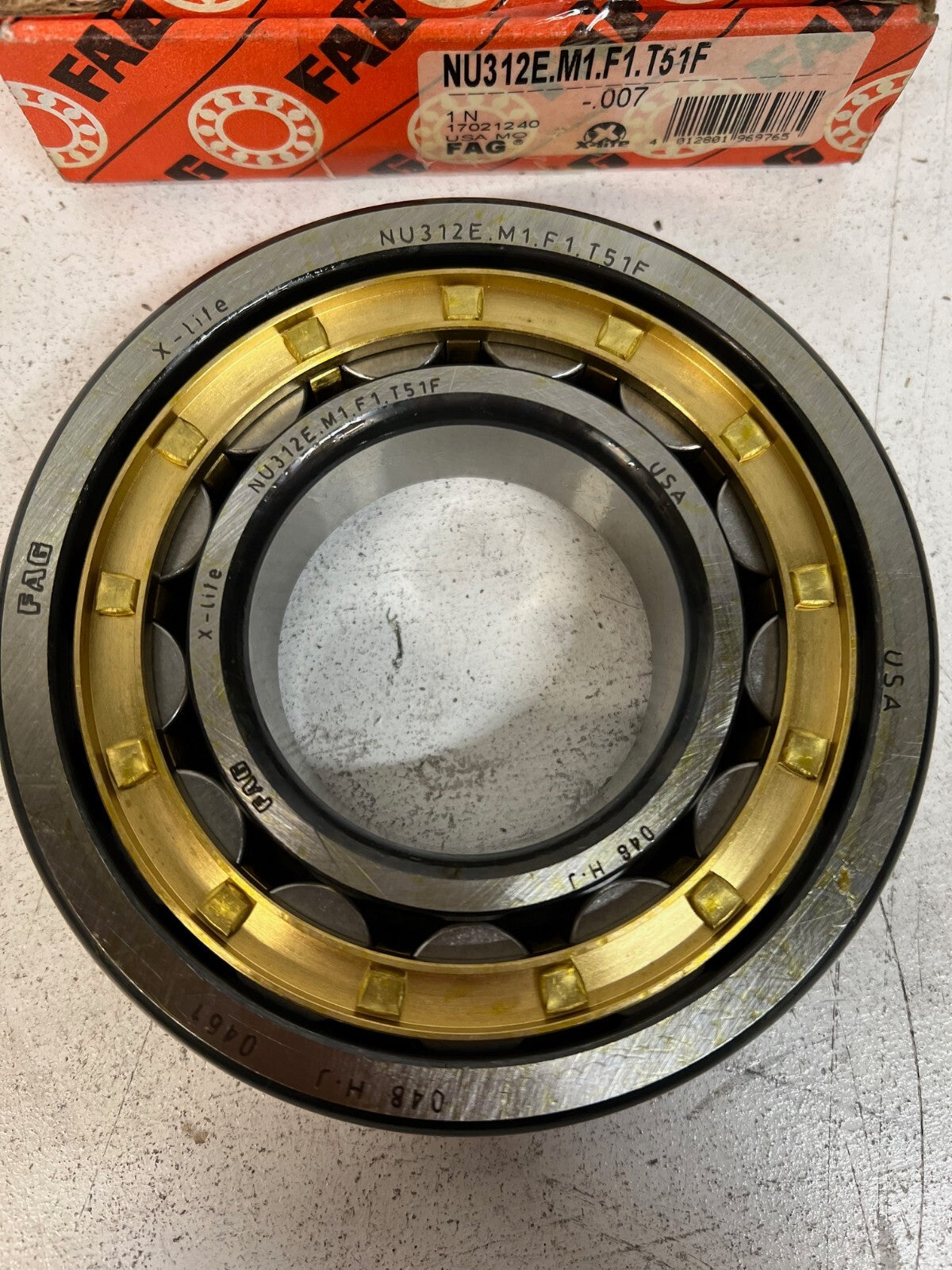 Fag X-Life Bearing NU312E.M1.F1.T51F | 17021240 | 048 H.J 0461 60mm ID 130mm OD