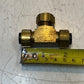 17 Quantity of Brass Compression Tee Pipe Fitting 17mm Thread 8mm ID (17 Qty)