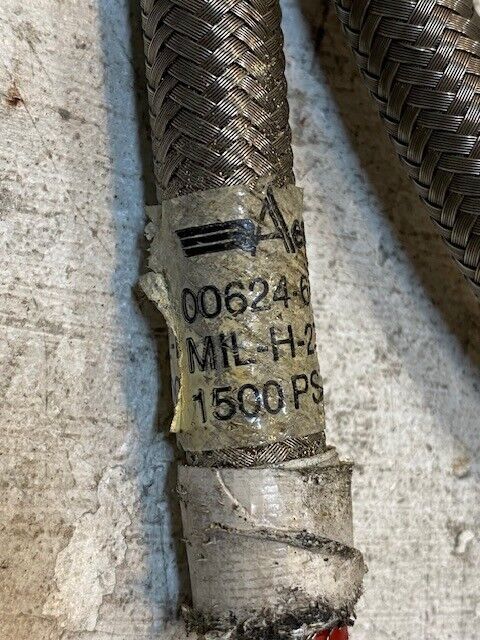 Aeroquip 6ft Hose 00624-666-8 | MIL-H-27267 | 1500 Psi 15mm Thick