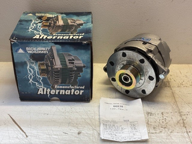 Beck Arnley Worldparts Remanufactured Delco Remy Alternator | 186-6038