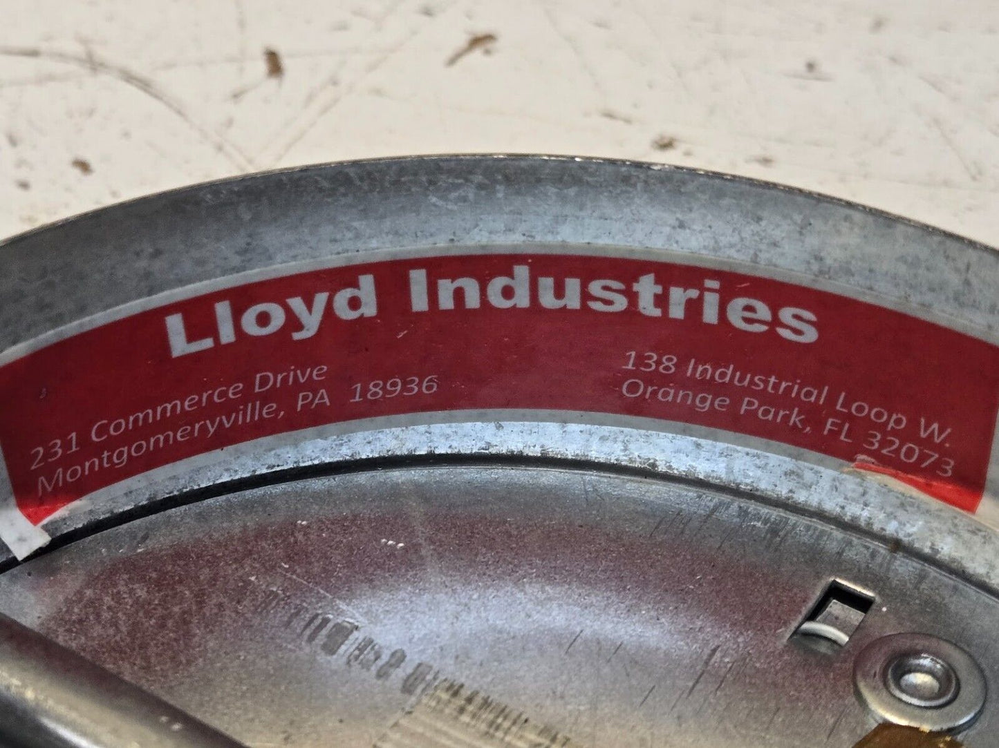 Lloyd Industries CRD55EA Fire Damper 5.75" Round 74 C Link