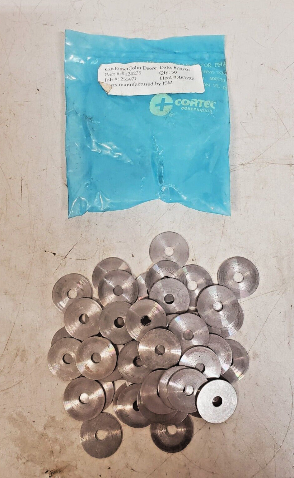 50 Qty of John Deere Steel Round Hole Washers R224235 | 25597I | 463730 (50 Qty)