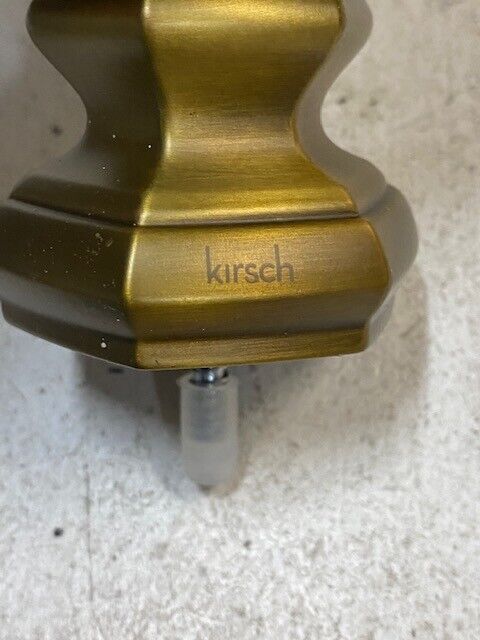 2 Qty of Kirsch Grotto Finials for Drapery Rods 3" OD 3-3/4" Length (2 Quantity)