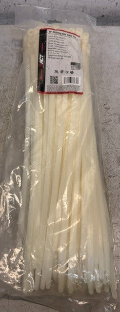 2 Quantity Bag Of 100 ACT 14" Mounting Hole Cable Ties AL-14-1220-MH-9-C