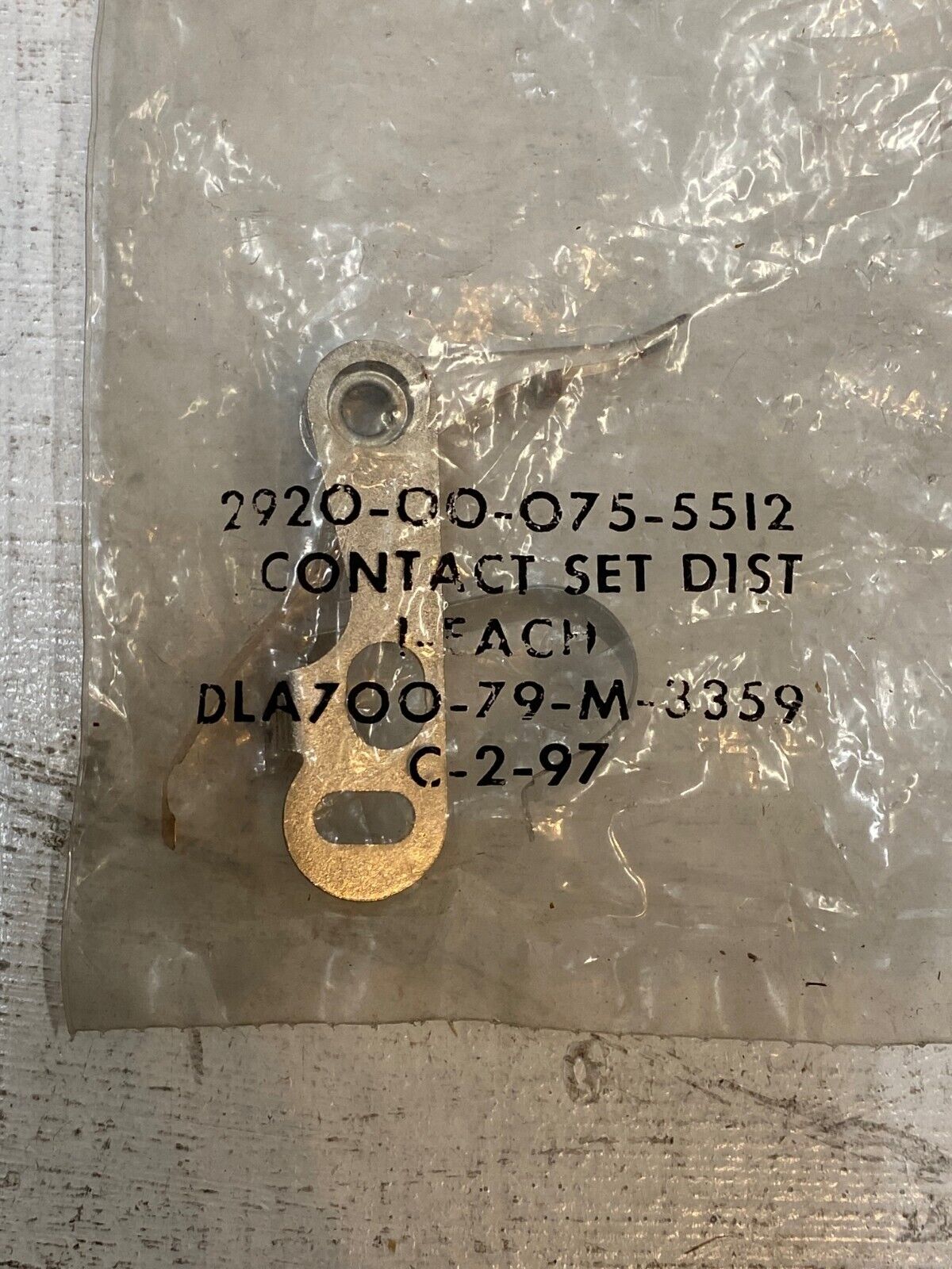 6 Quantity of Contact Point Sets 2920-00-075-5512, DLA700-79-M-3359 (6 Qty)