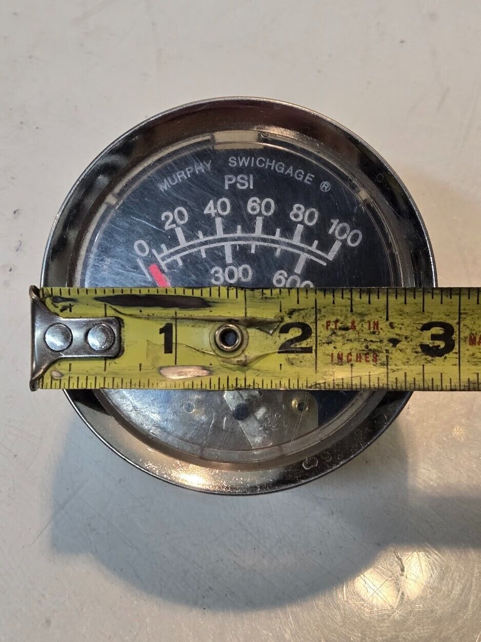 Murphy Swichgage A25PG-100 | 05-70-4350 | 0-100 PSI | 2 7/8" Dial Diameter | W-9