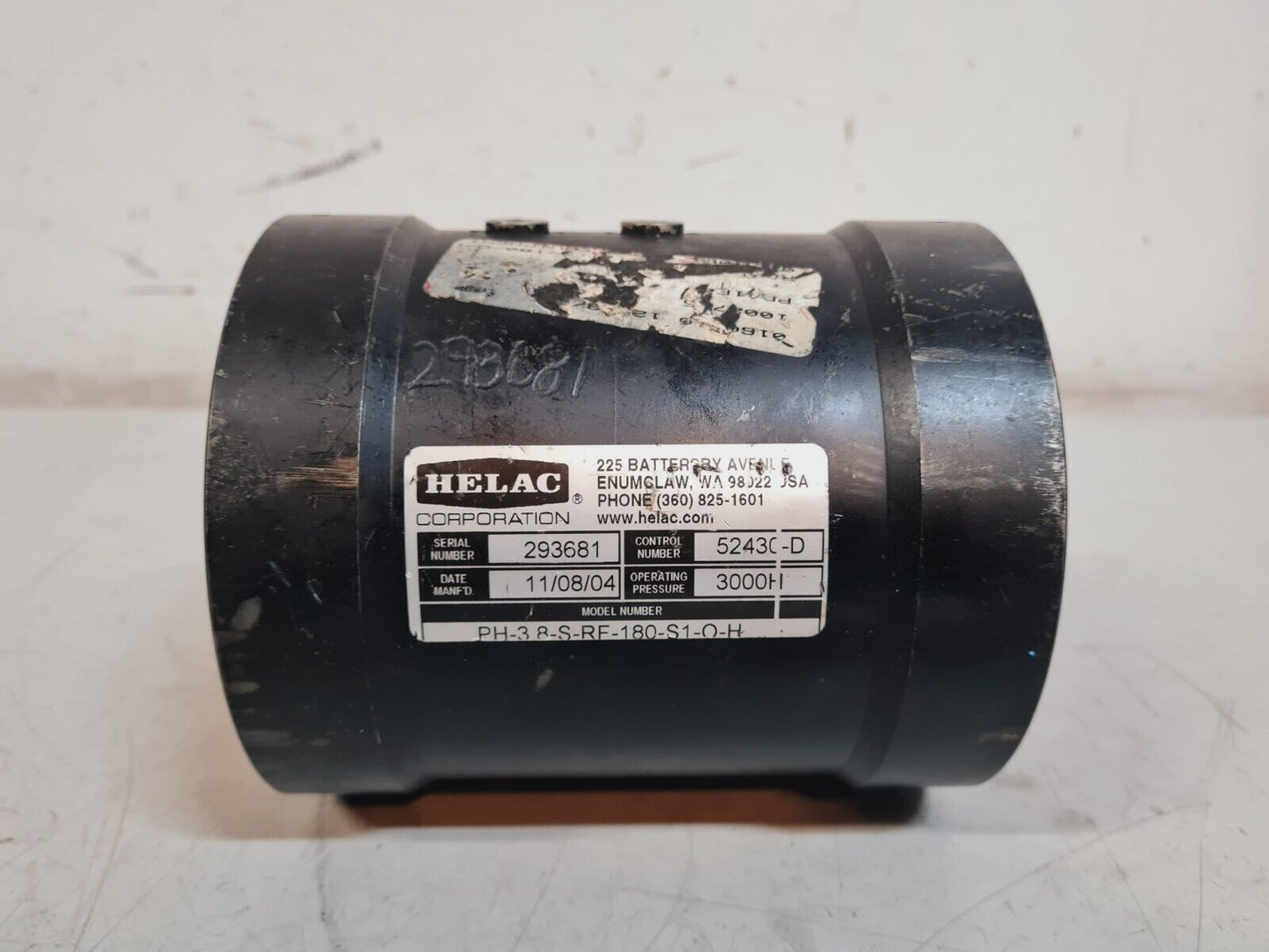 Helac Helical Hydraulic Rotary Actuator PH-38-S-RF-180-S1-O-H | 293681 | 52430-D