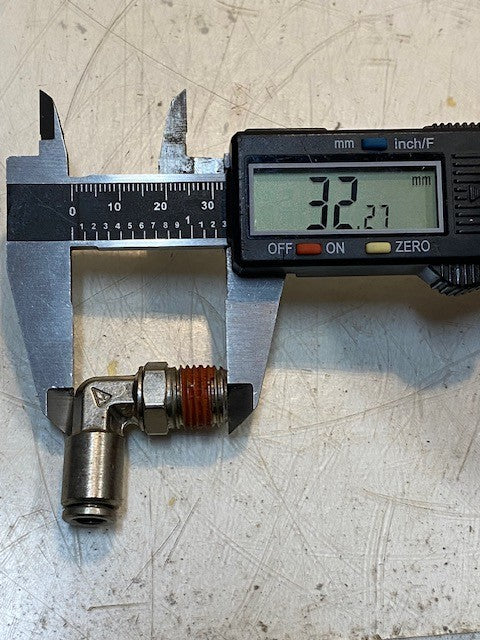 12 Quantity of 90-Degree Swivel Male Elbow Fittings 14mm Thread (12 Quantity)