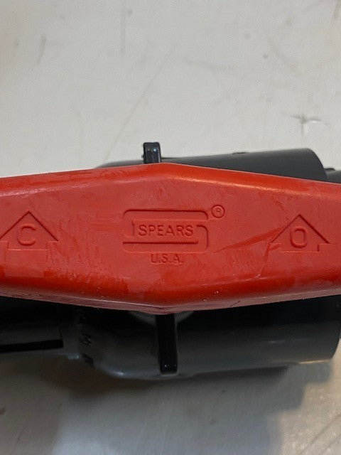 2 Quantity of Spears 1" PVC Threaded Ball Valve 235 PSI 2121-010 (2 Quantity)