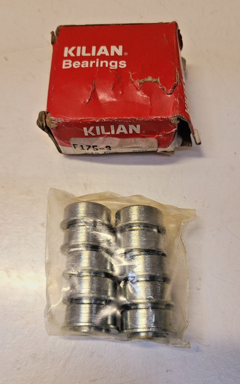 10 Quantity of Kilian Flanged Ball Bearings F175-3 (10 Qty)