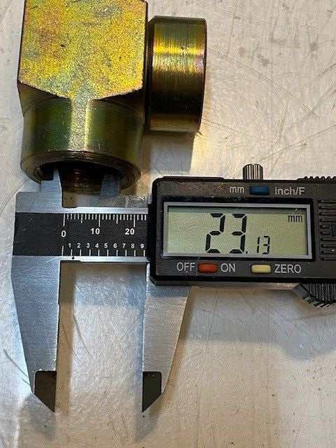 10 Quantity of 90 Degree Elbow Female Fittings 23mm ID 35mm OD (10 Quantity)