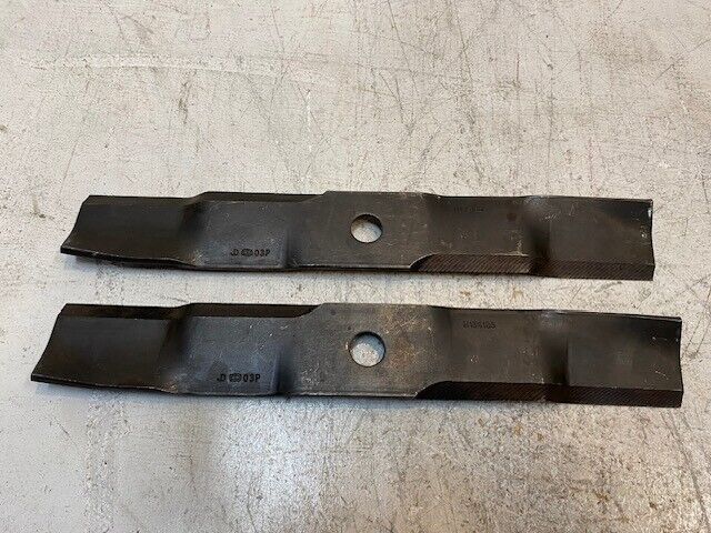 2 Quantity of John Deere M136185 Mower Blades 17" Long 2-1/2" Wide (2 Quantity)