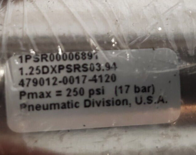 Parker Air Cylinder 1PSR00006891 | 1.25DXPSRS03.94 | 479012-0017-4120 | 250PSI