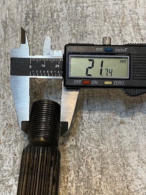 NTN CV Joint Axle 87LAC BONI487 25" Long 3-3/8" Shaft 25-Spline 22mm End