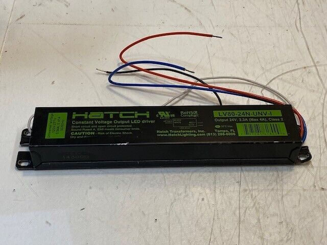 Hatch Constant Voltage Output LED Driver LV80-24N-UNV-I, 24V, 3.3A (Max 4A)