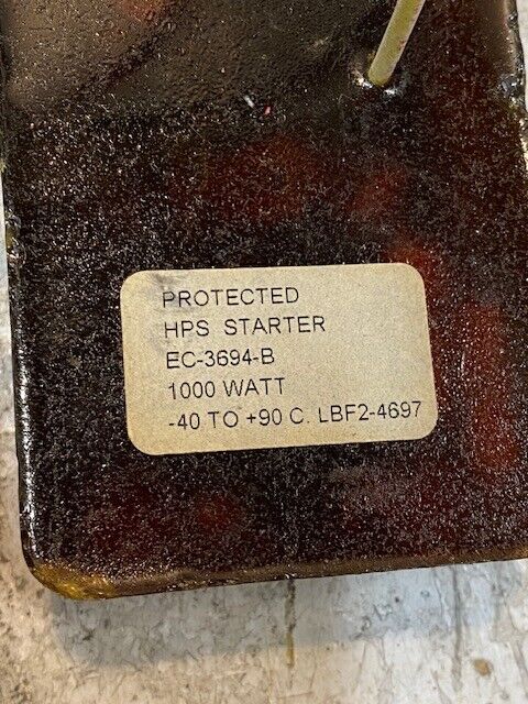 4 Quantity of HPS Starters EC-3694-B 1000 WATT LBF2-4697 (4 Quantity)