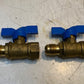 2 Quantity Gas Ball Valves 9850 | 2-3/4" Long 19mm Thread 18mm ID (2 Quantity)