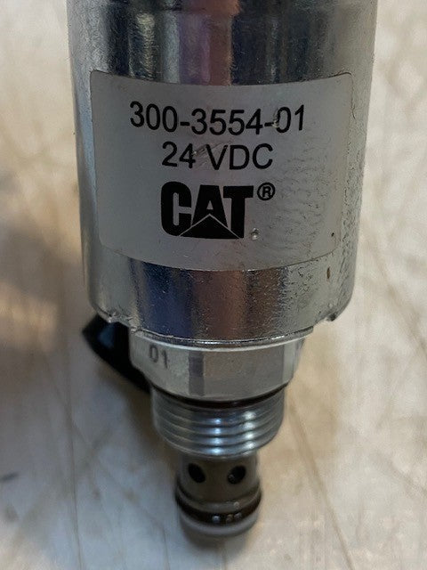 CAT Caterpillar OEM 300-3554-01 24VDC SOLENOID VALVE COIL & VALVE ASSEMBLY