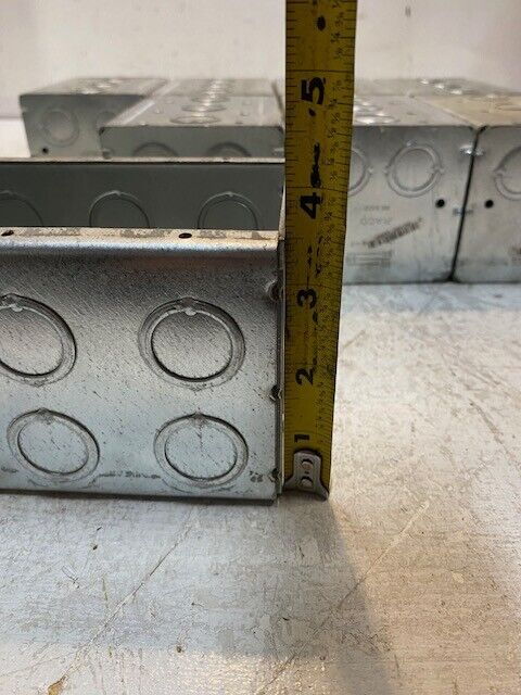 8 Quantity of Raco 697 3-Gang Masonry Boxes 67.3 cu in 3-1/2" Deep 5-1/2" Long