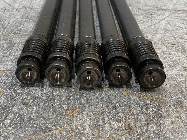 5 Qty of 14" Steel Valve Roller Push Rods 16mm OD 18mm Spiral End (5 Qty)