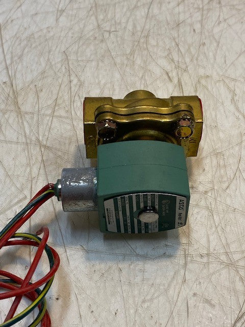 ASCO 8210G009 24/60AC 2-Way Brass 3/4 In Solenoid Valve Normally Closed