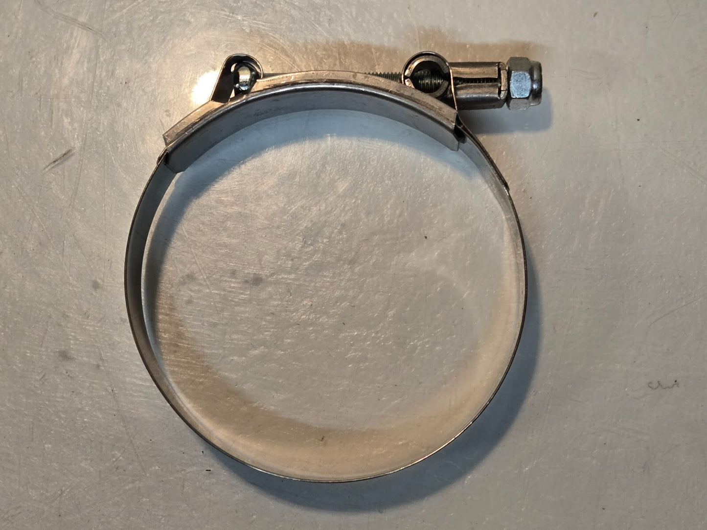 10 Quantity of Breeze T-Bolt Hose Clamps Min Diameter 3.25" SS Band (10 Qty)