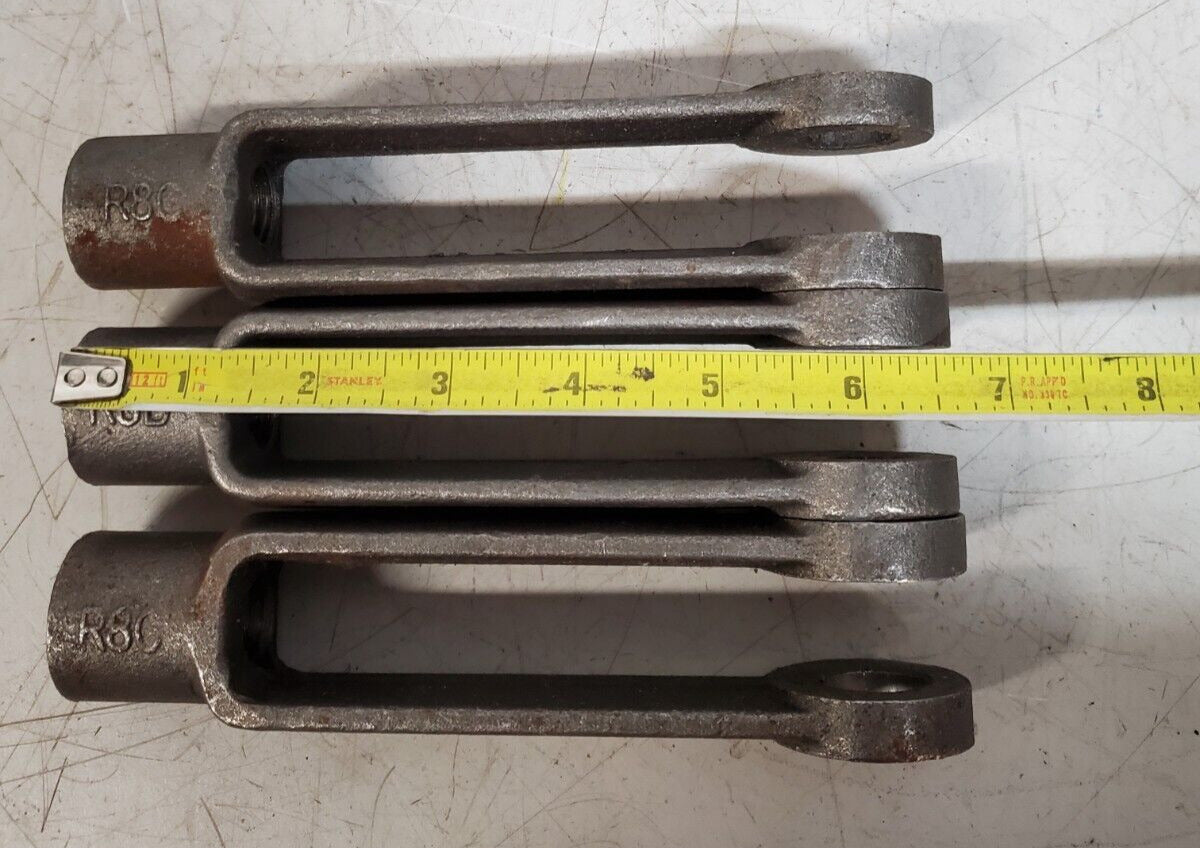 3 Quantity of Yoke Ends 5/8" Straight Adjustable R8B | R8C (3 Qty)