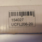 NBR Flange Mount Ball Bearing 154027 | UCFL206-20 | UC206-20 | FL206
