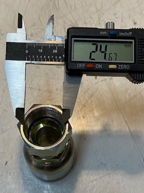 4 Quantity of ATTC-12 Hose Crimp Flat Face Swivel Hydraulic Fittings (4 Qty)