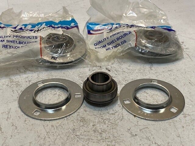 6 Qty of Shelbourne Pressed Flange Housings BRG4160 | PF205 | 1025-1 (6 Qty)