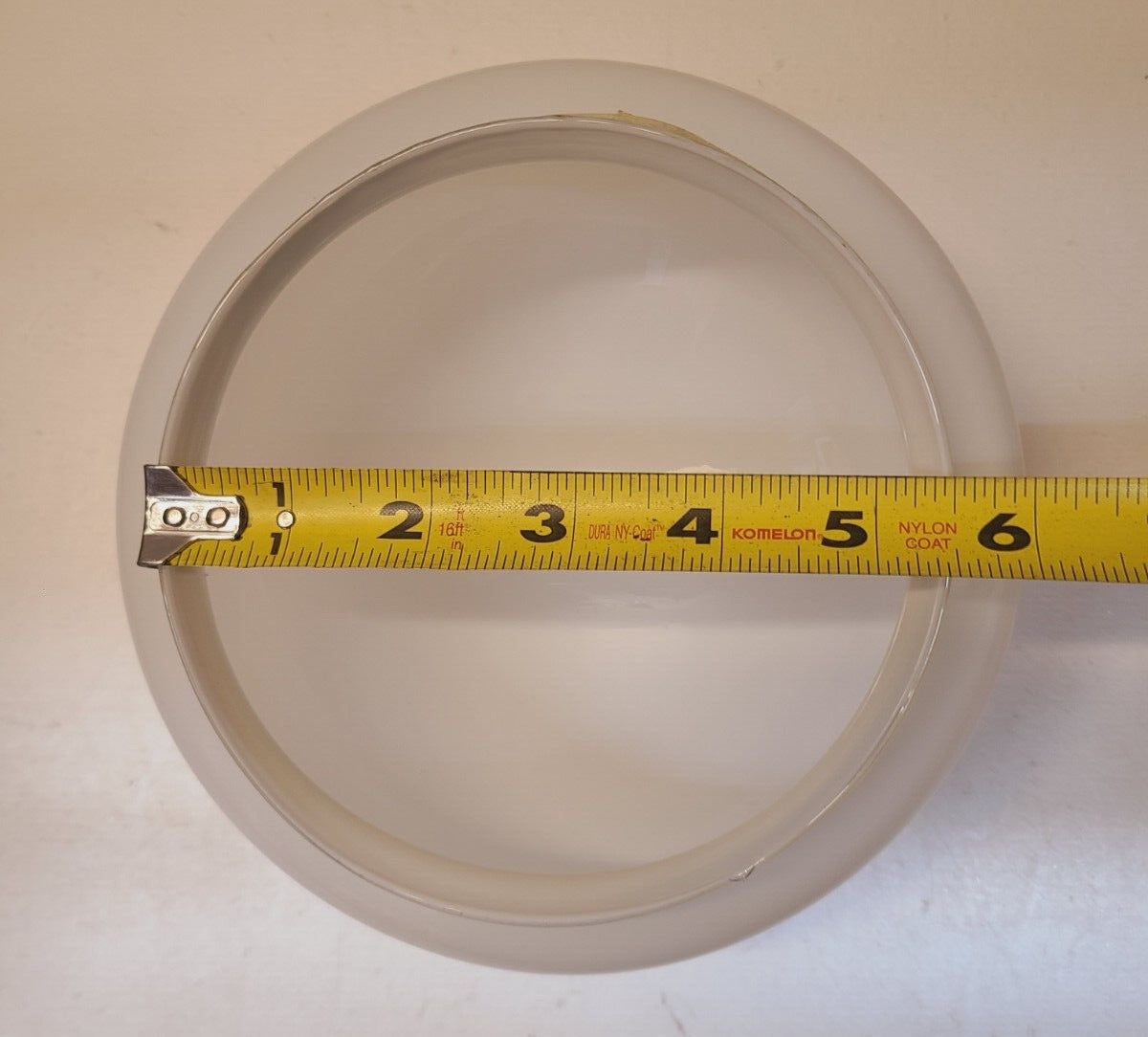 4 Quantity of 6" White Mushroom Glass Lenses 318663 (4 Qty)