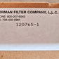 Norman Filter Company Filter Element Set 120765-1
