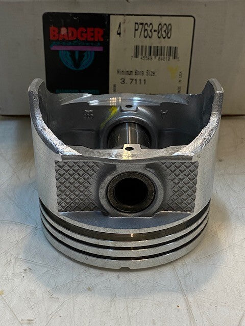 Badger Engine Pistons Set of 4 #P763-030 | 3-5/8" OD 15mm Pin Hole