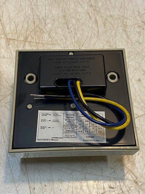 Honeywell T6169C 4015 Fan Coil Thermostat 44 to 86 deg F 1/3 HP 120-277V 50/60Hz