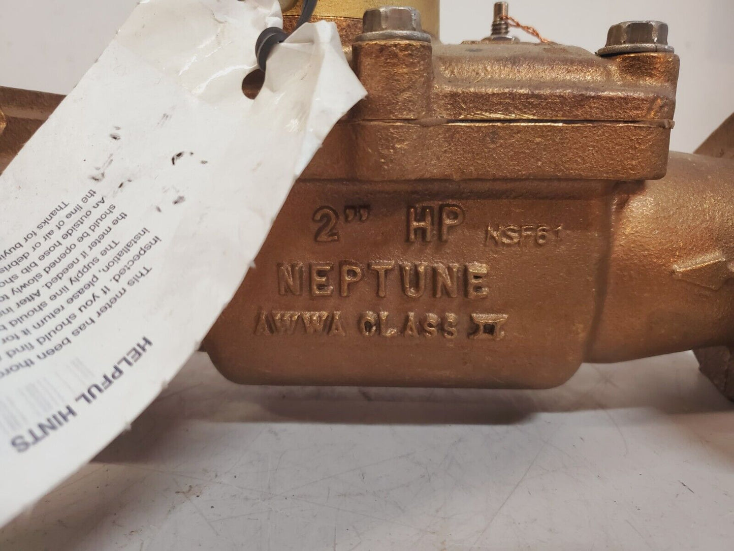 Neptune Bronze Water Turbine Meter 70148384 | 2" HP AWWA Class II