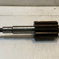 Keyed Gear Shaft 9864 F | 11-3/4" L 76mm OD 19mm Thread 13-Spline